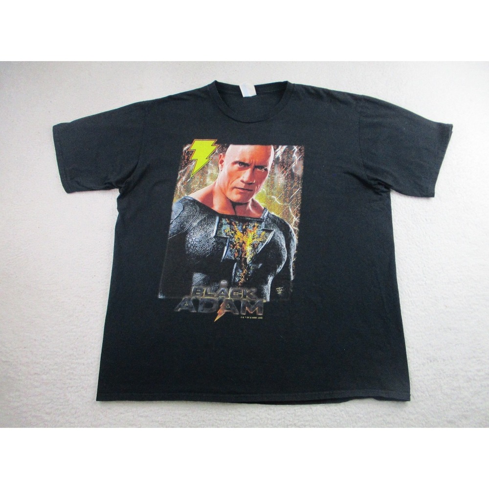 Black Adam Shirt Mens XL DC Comics Movie Superhero Dwayne Johnson‎ T-Shirt Tee
